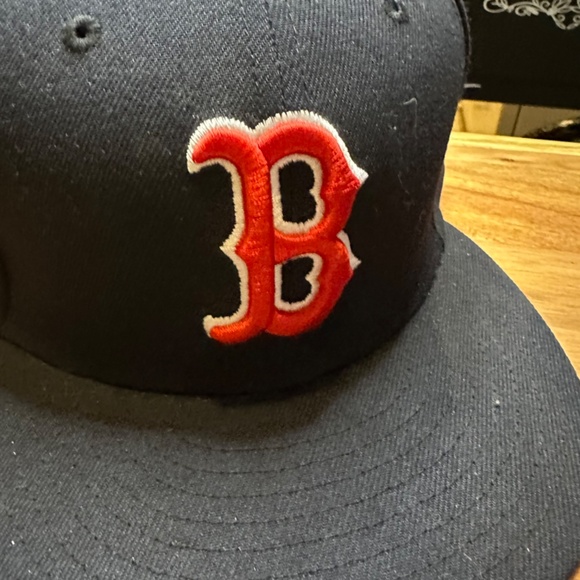 New Era MLB Red Sox Fitted Hat 7 1/2 - Picture 2 of 6